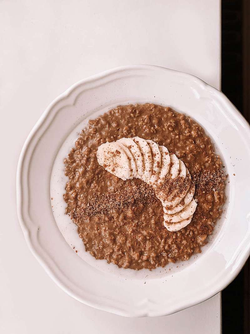 Kaffegrød med banan