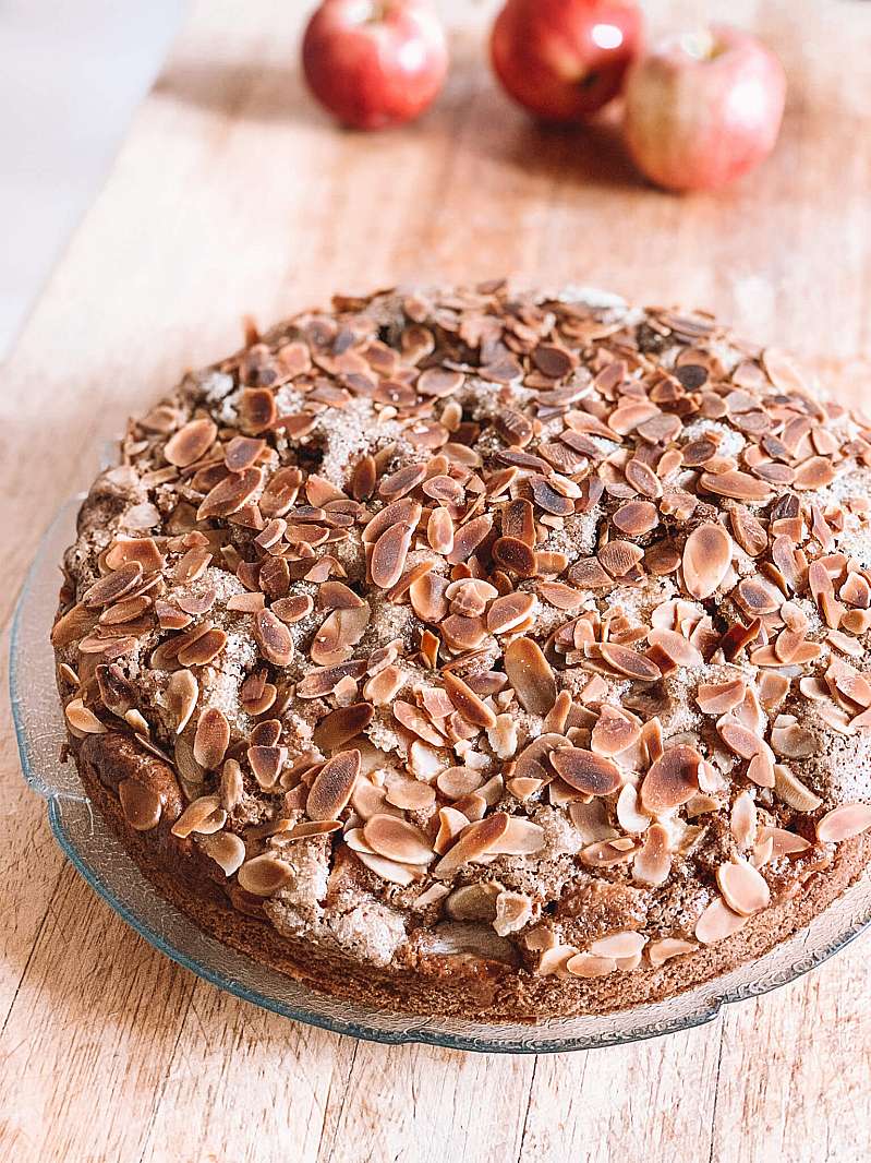 Æblekage med mandler